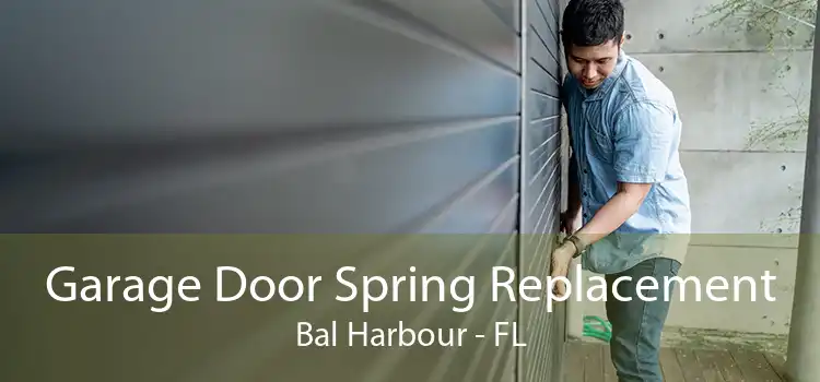 Garage Door Spring Replacement Bal Harbour - FL