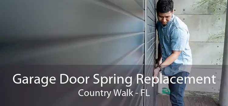 Garage Door Spring Replacement Country Walk - FL