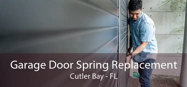  Garage Door Spring Replacement Cutler Bay - FL