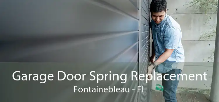  Garage Door Spring Replacement Fontainebleau - FL