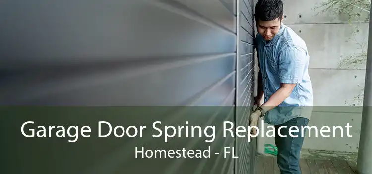  Garage Door Spring Replacement Homestead - FL