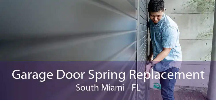 Garage Door Spring Replacement South Miami - FL