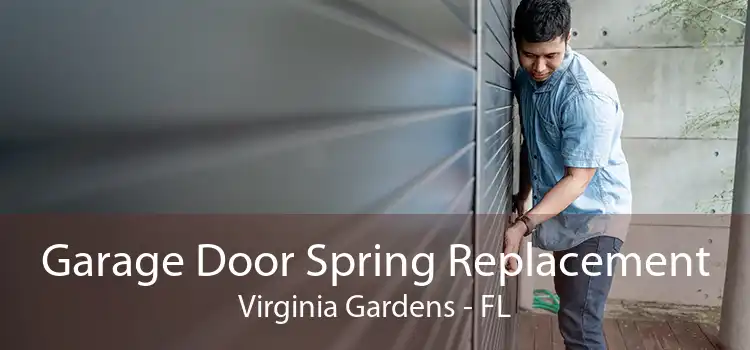 Garage Door Spring Replacement Virginia Gardens - FL